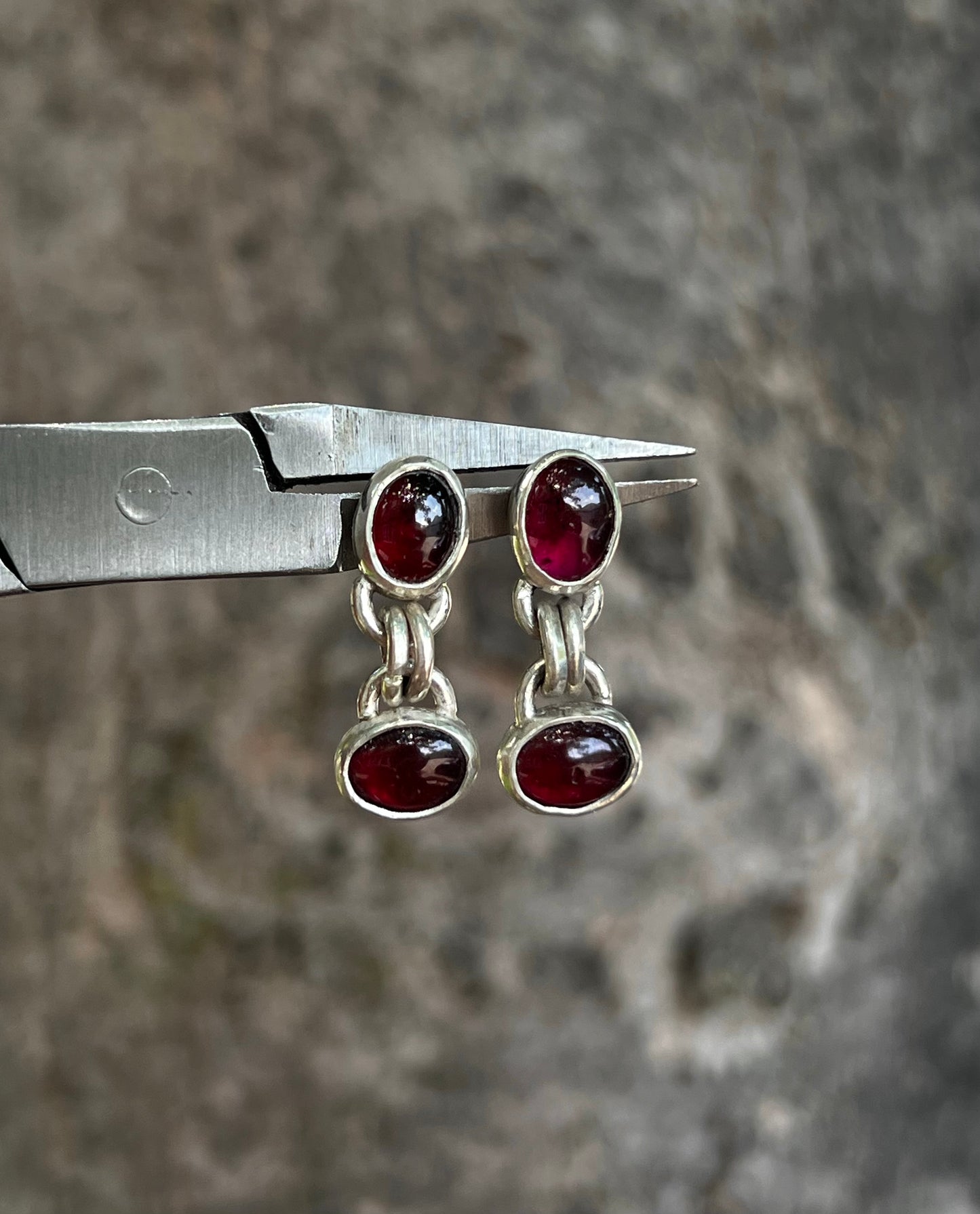 Garnet Garden Studs