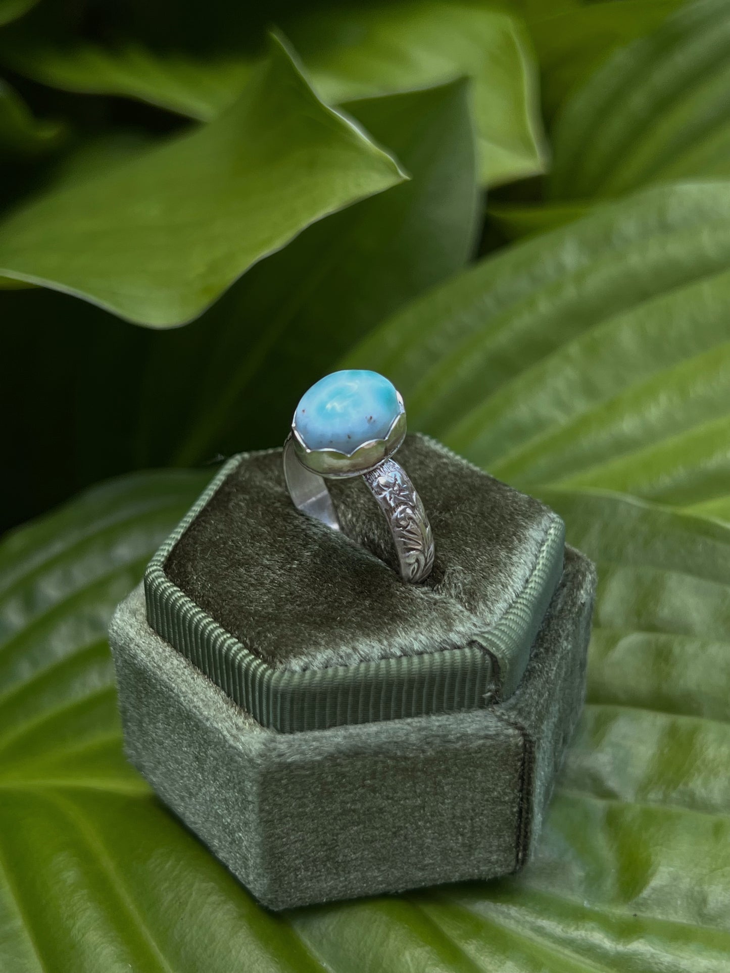 Larimar Ring - Size 6