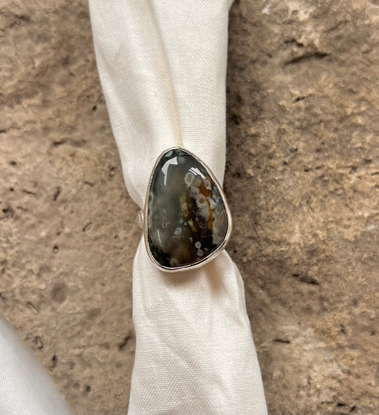 Ocean Jasper Ring - Size 6.5