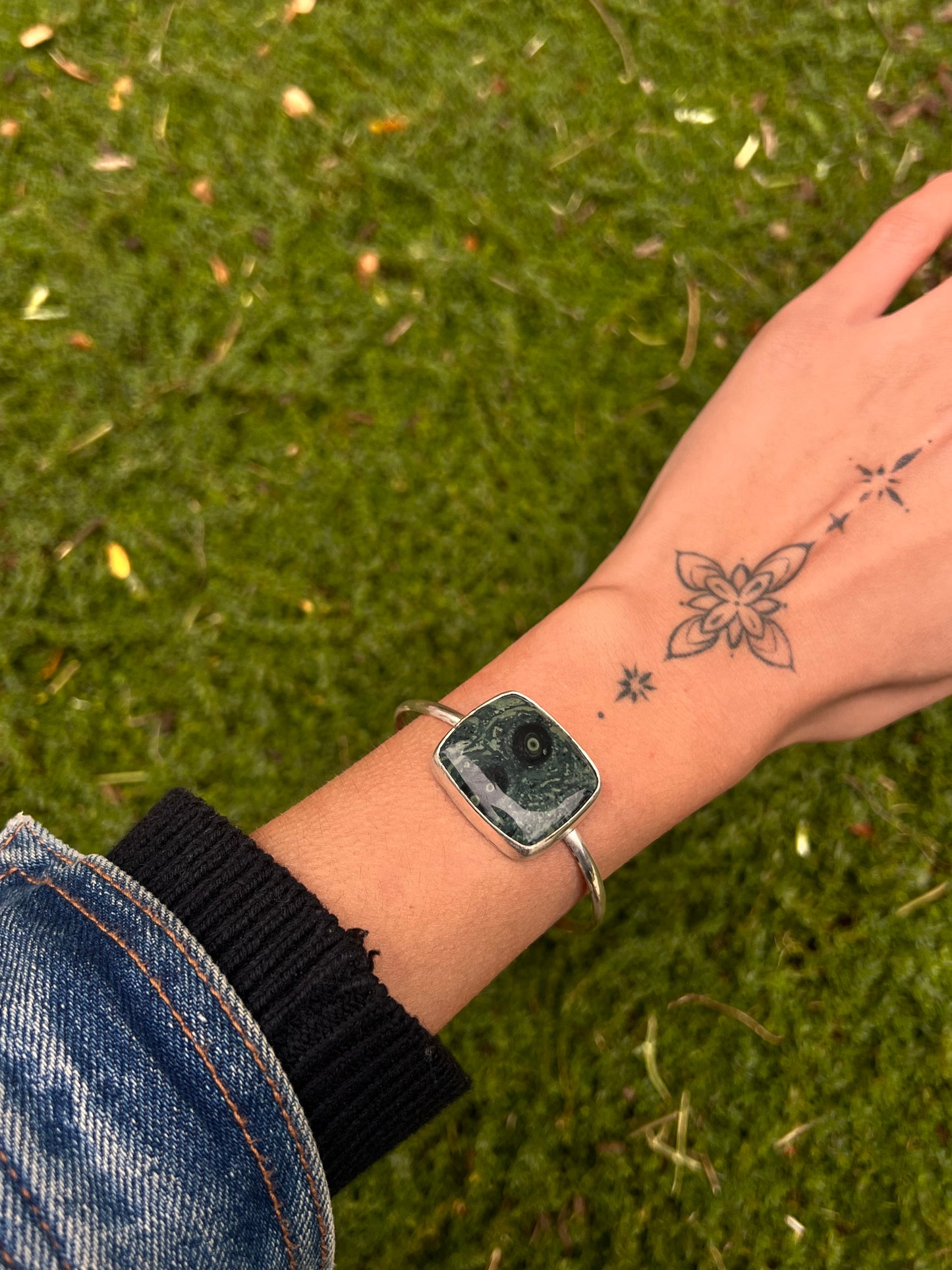 Kambaba Jasper Cuff - Size 5.75”