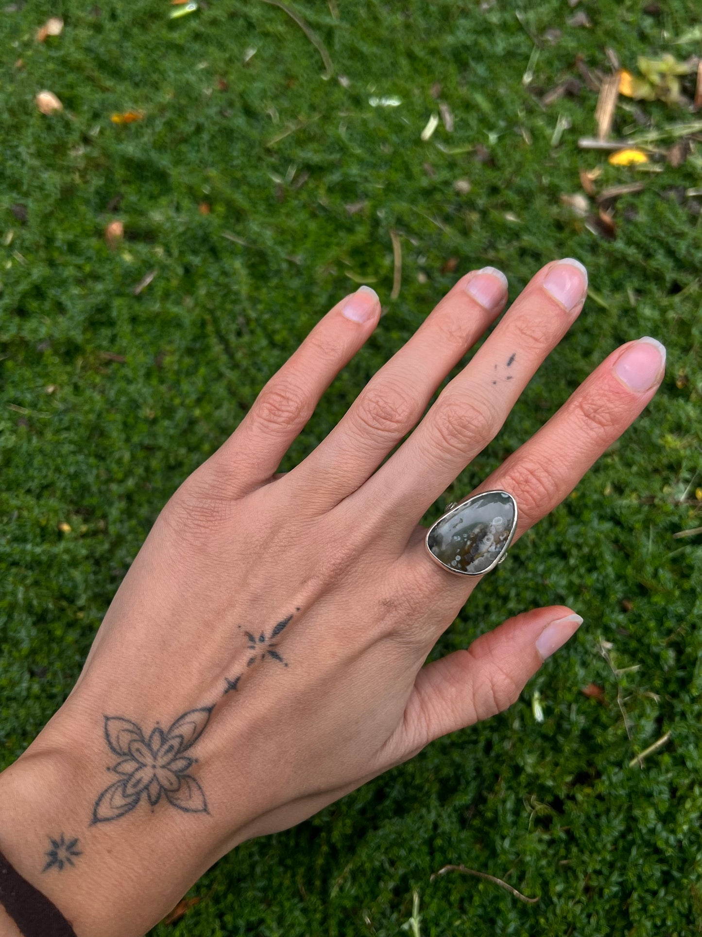 Ocean Jasper Ring - Size 6.5