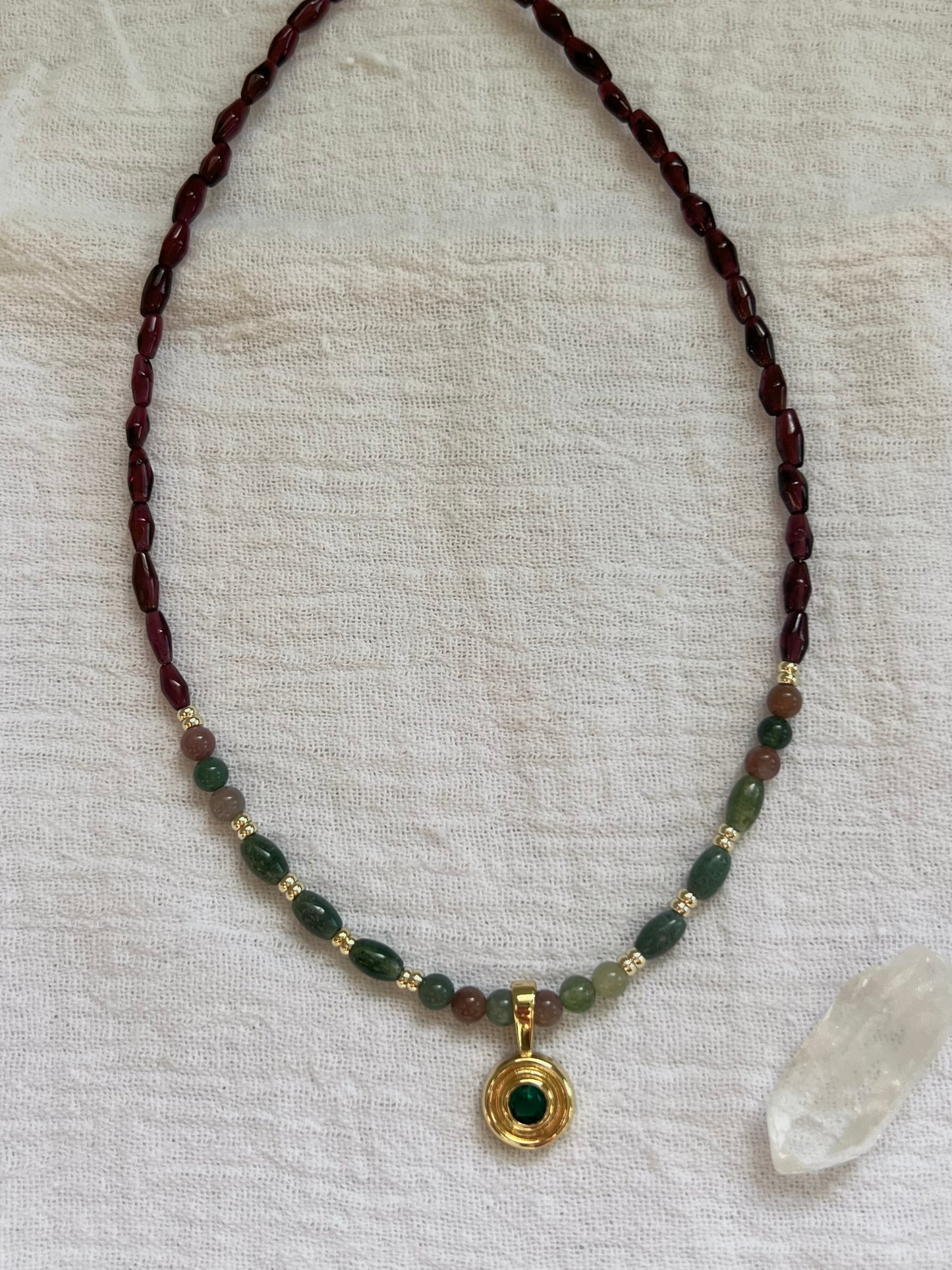 Indian Agate & Garnet