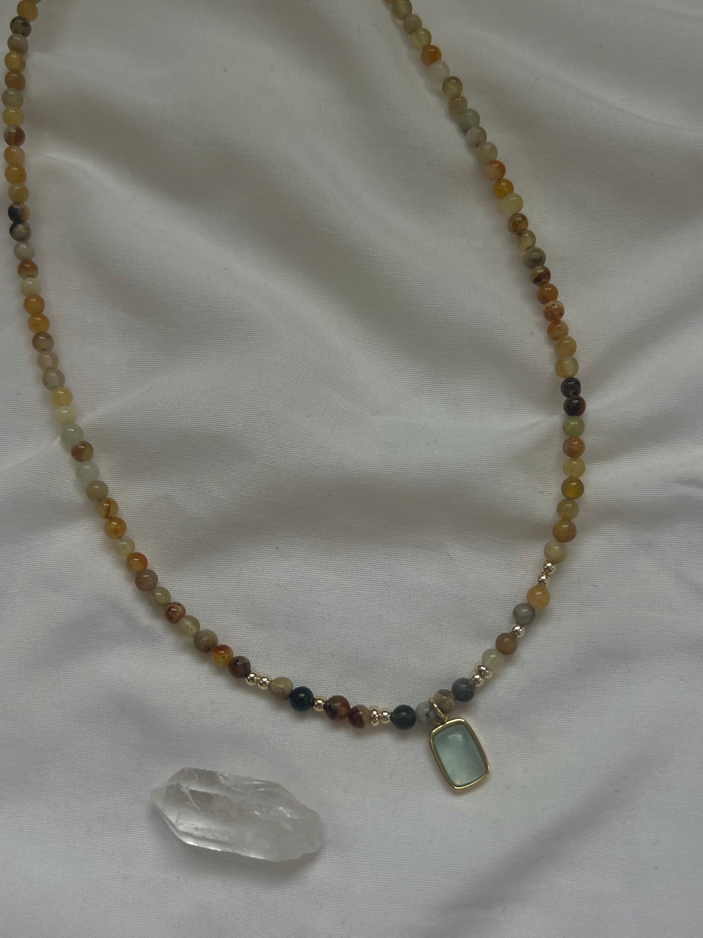 Flower Jade & Aquamarine
