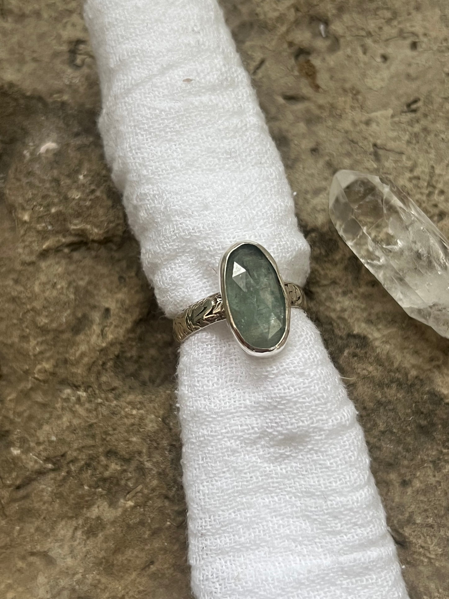 Floral Aqua Kyanite 8.5