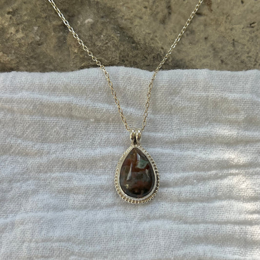 Ocean Jasper Drop Pendant