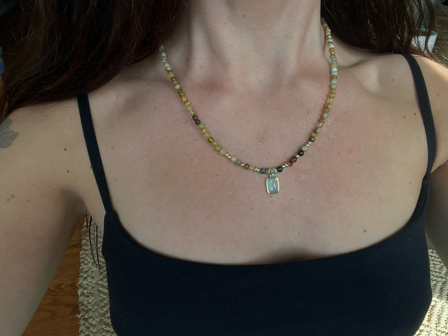 Flower Jade & Aquamarine