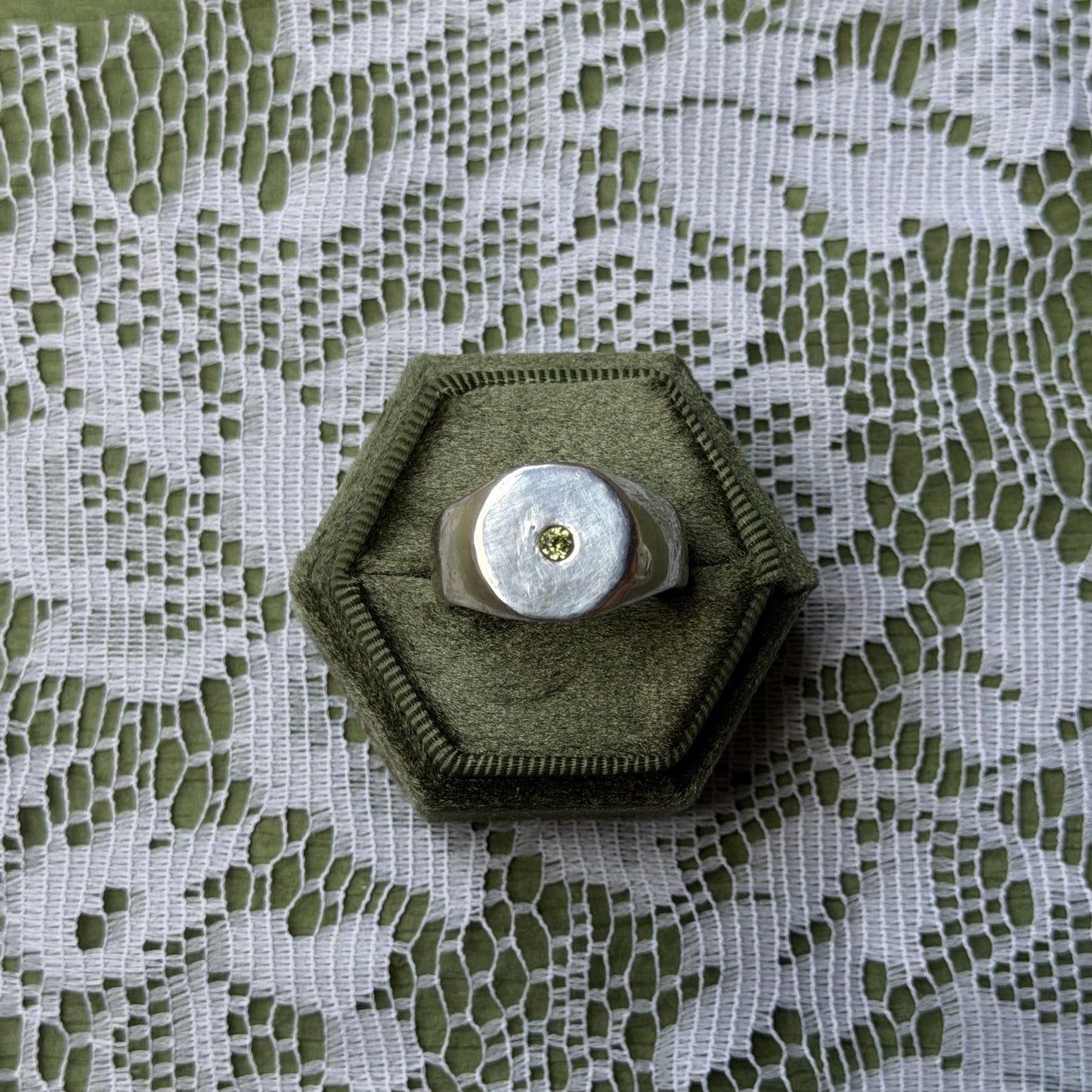 Peridot Signet - Size 7