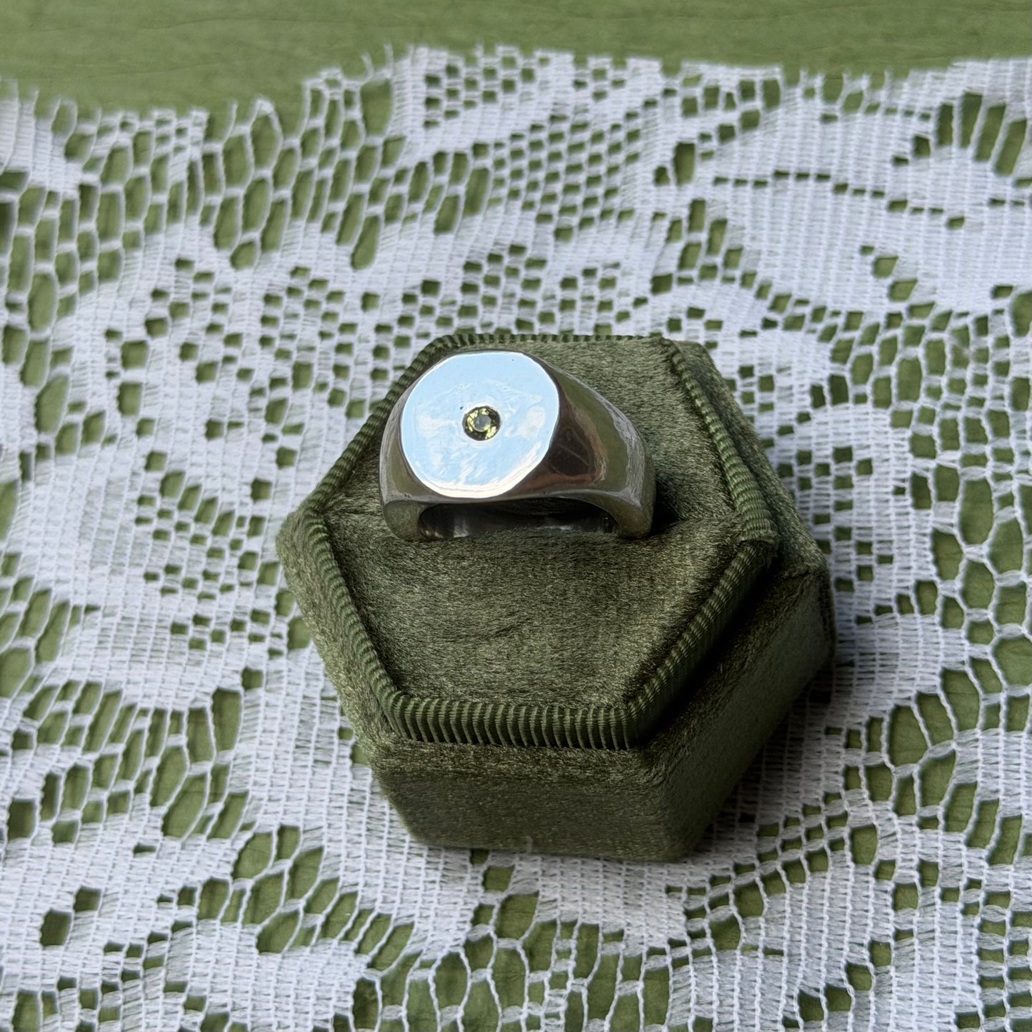 Peridot Signet - Size 7
