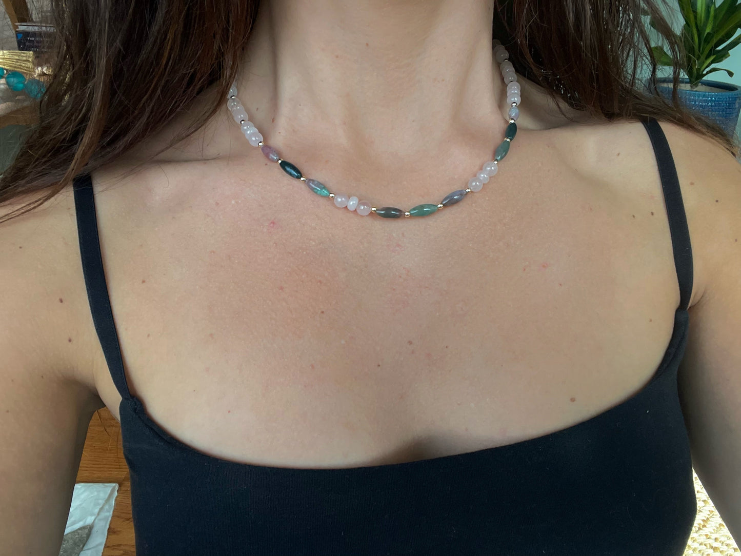 Rose Quartz & Indian Agate