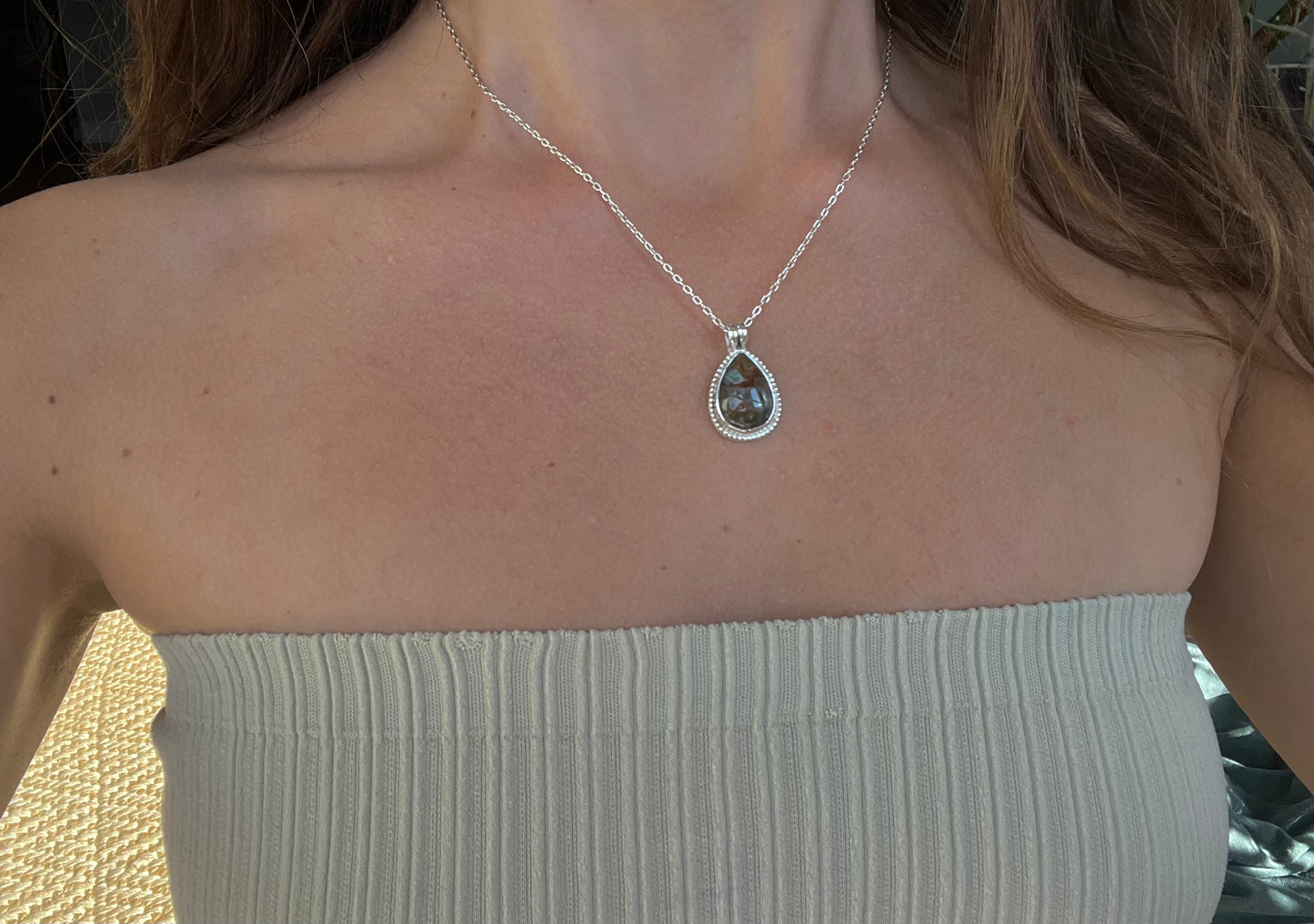 Ocean Jasper Drop Pendant