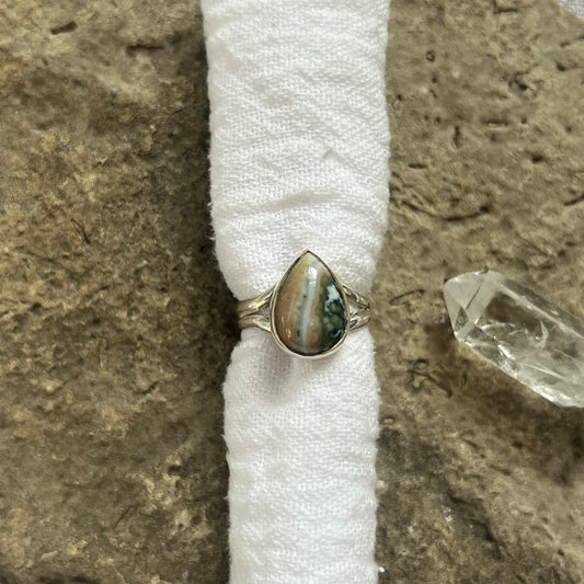 Ocean Jasper Ring - Size 6.5