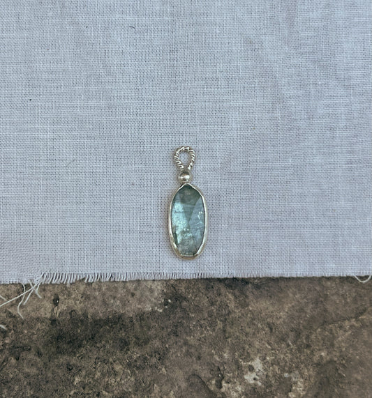 Aqua Kyanite Pendant