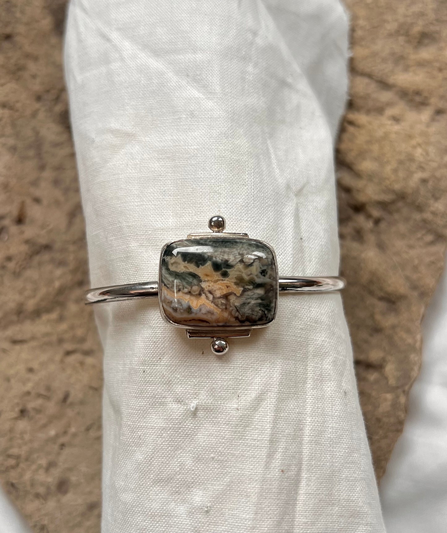 Ocean Jasper Cuff -Size 5.75”
