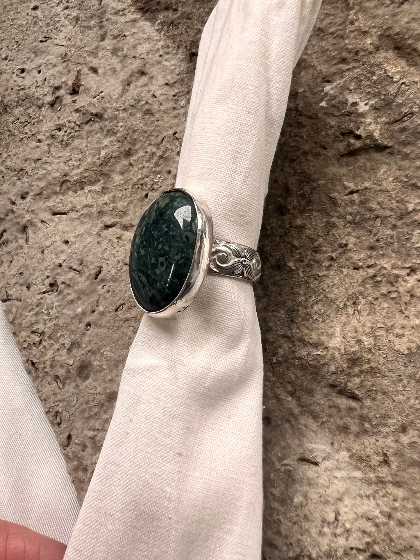 Kambaba Jasper Ring - Size 6