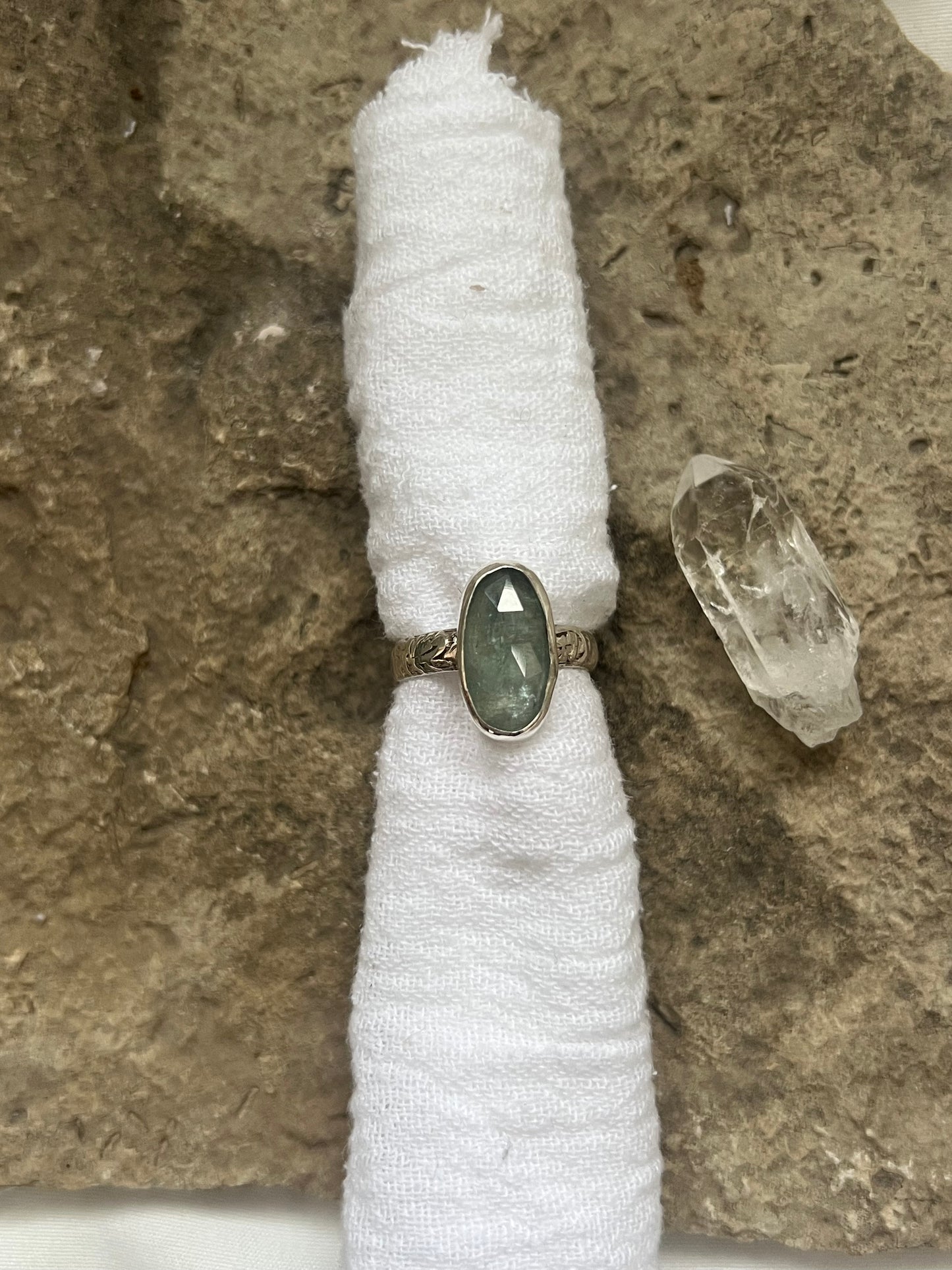 Floral Aqua Kyanite 8.5